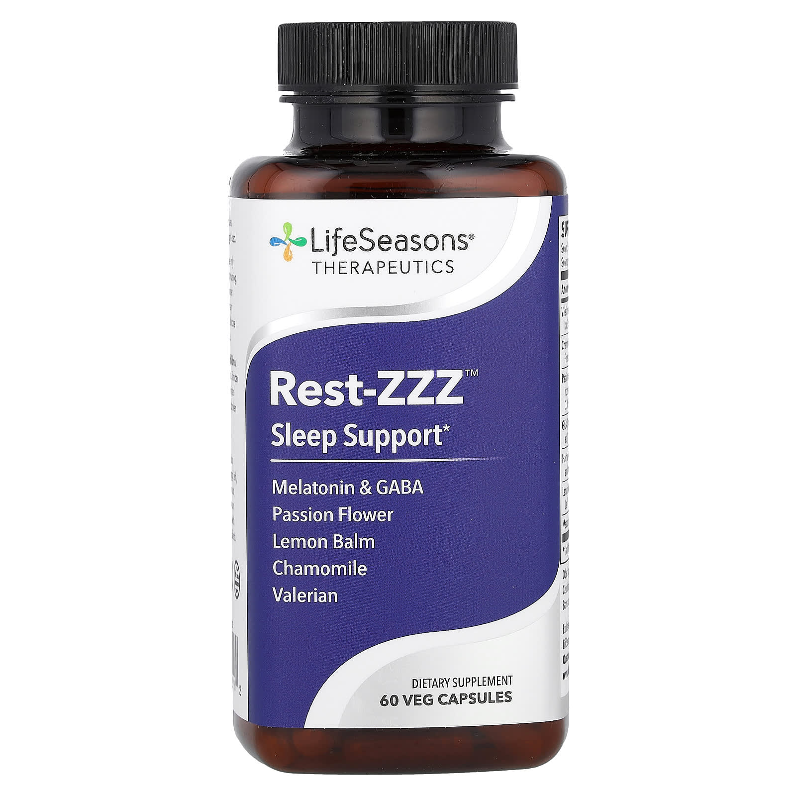 LifeSeasons, RestZZZ, Sleep Support, 60 Veg Capsules