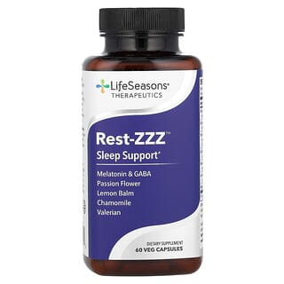 LifeSeasons, Rest-ZZZ Sleep Support, 60 Vegetarian Capsules