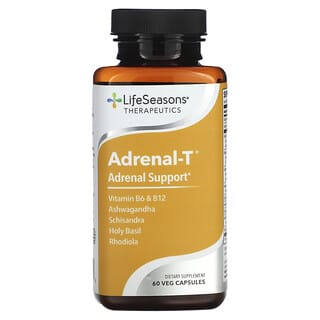 لايف سيزونز‏, Adrenal-T، دعم الغدة الكظرية، 60 كبسولة نباتية