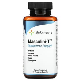 LifeSeasons, Masculini-T, Suporte de Testosterona, 90 Cápsulas Vegetarianas