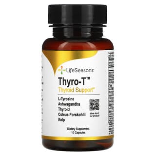 LifeSeasons, Thyro-T，甲状腺支持，10 粒胶囊