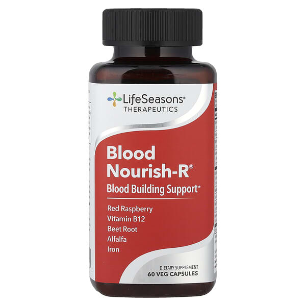 LifeSeasons, Blood Nourish-R®, Blood Building Support, 60 Veg Capsules