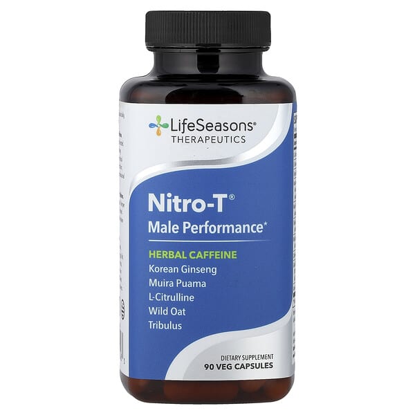 LifeSeasons, Therapeutics, Nitro-T®, Male Performance, 90 Veg Capsules — product photo 1