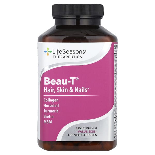 Therapeutics, Beau-T®, Hair, Skin & Nails, 180 Veg Capsules