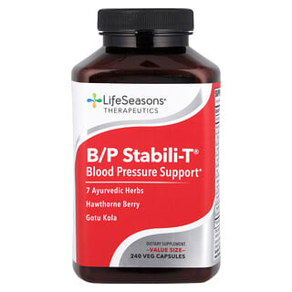 LifeSeasons, B / P Stabili-T®, поддержка артериального давления, 240 растительных капсул