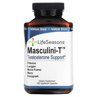 LifeSeasons‏, Masculini-T, Testosterone Support, 180 Vegetarian Capsules