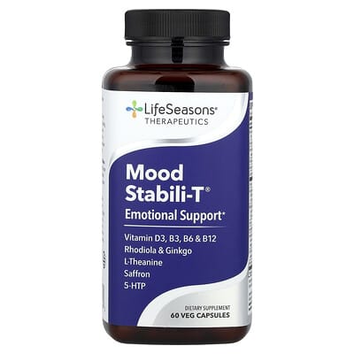 LifeSeasons, Mood Stabili-T, 60 Vegetarian Capsules