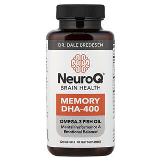 LifeSeasons, NeuroQ® Brain Health, Memory DHA-400, 120 Softgels
