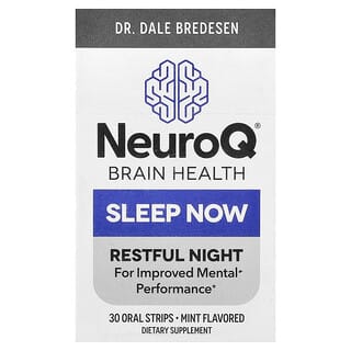 LifeSeasons, NeuroQ Brain Health, Sleep Now, Minze, 30 Oral Strips