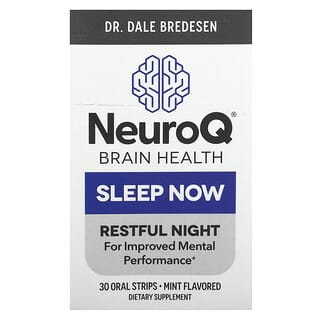 LifeSeasons, NeuroQ  Brain Health, Sleep Now, Mint, 30 Oral Strips