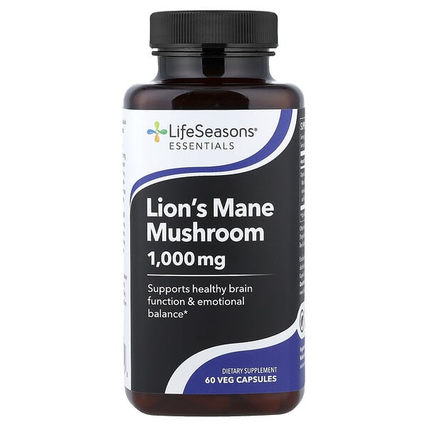 LifeSeasons, 노루궁뎅이버섯, 베지 캡슐 60정(캡슐 1정당 500mg)