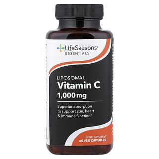 LifeSeasons, 리포소말 비타민C, 베지 캡슐 60정(캡슐 1정당 500mg)