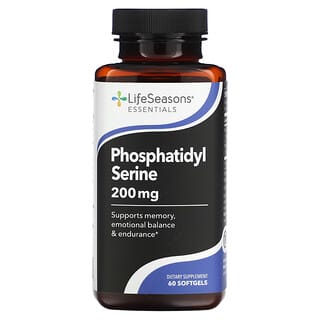 LifeSeasons, фосфатидилсерин, 200 мг, 60 капсул (100 мг в 1 капсуле)
