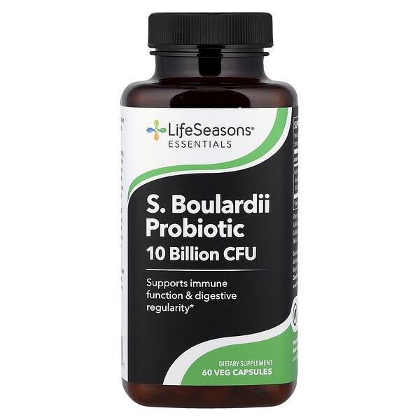 LifeSeasons S. Boulardii Prodiotic, 60 Veg Capsules (250 mg per Capsule)