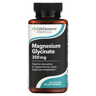 LifeSeasons, Magnesium Glycinate , 87.5 mg , 120 Veg Capsules