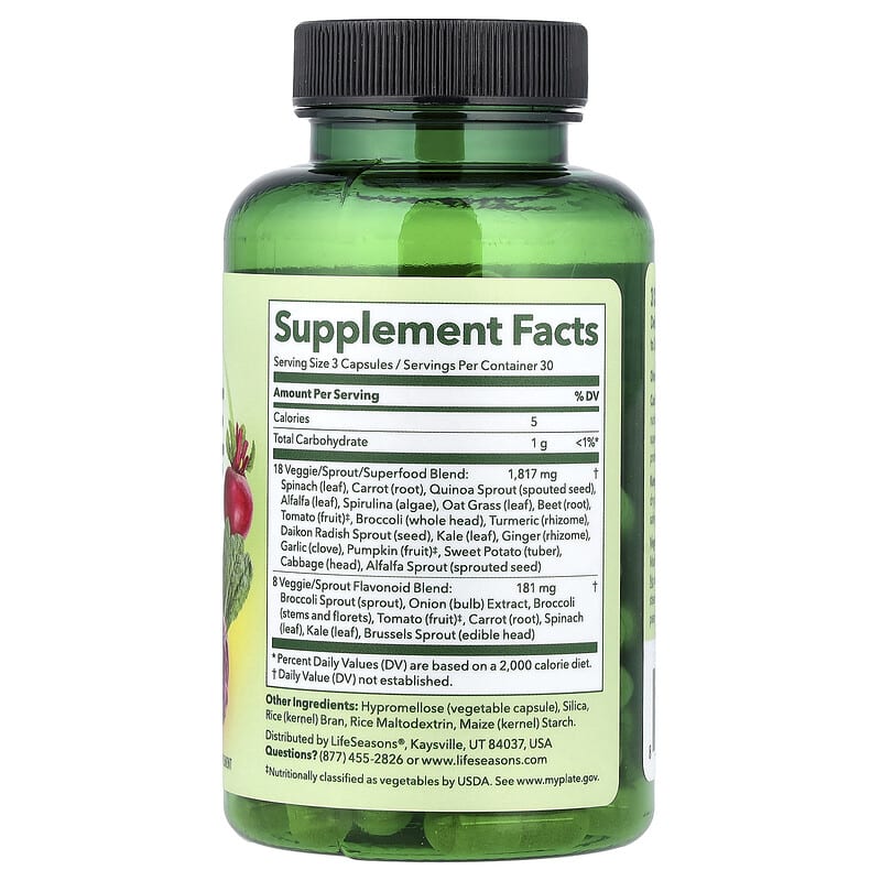 nutrizole labs bpc 157 90 veggie caps Balance of Nature Whole Veggies Supplement with Superfood Vegetables Solaray Super Digestaway Vegcaps, 90