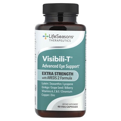 LifeSeasons, Care, Visibili-T®, AREDS 2 Formula with Celery, Extra Strength, 90 Vegetarian Capsules