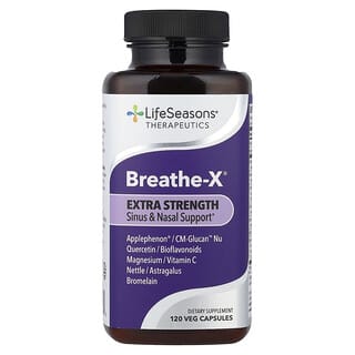 لايف سيزونز‏, Therapeutics ، Breathe-X® بخلاصة الزبدة ، قوة إضافية ، 120 كبسولة نباتية