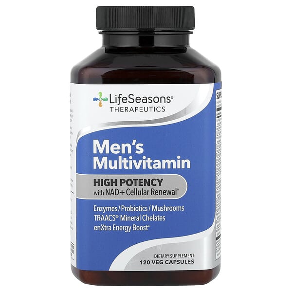 LifeSeasons Therapeutics, Men's Multivitamin, High Potency, 120 Veg Capsules