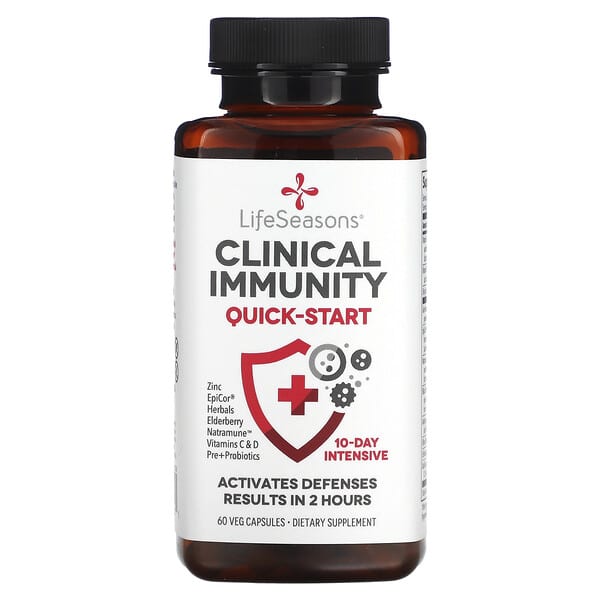 LifeSeasons, Clinical Immunity, Quick-Start, 60 Veg Capsules