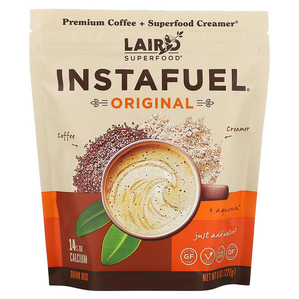 Laird Superfood‏, InstaFuel, Premium Coffee + Superfood Creamer, Original, 8 oz (227 g)