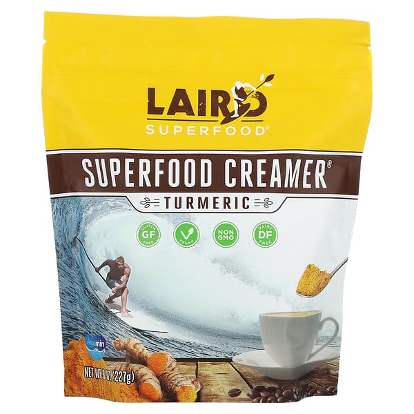 Laird Superfood, Superfood Creamer, Turmeric, 8 oz (227 g)