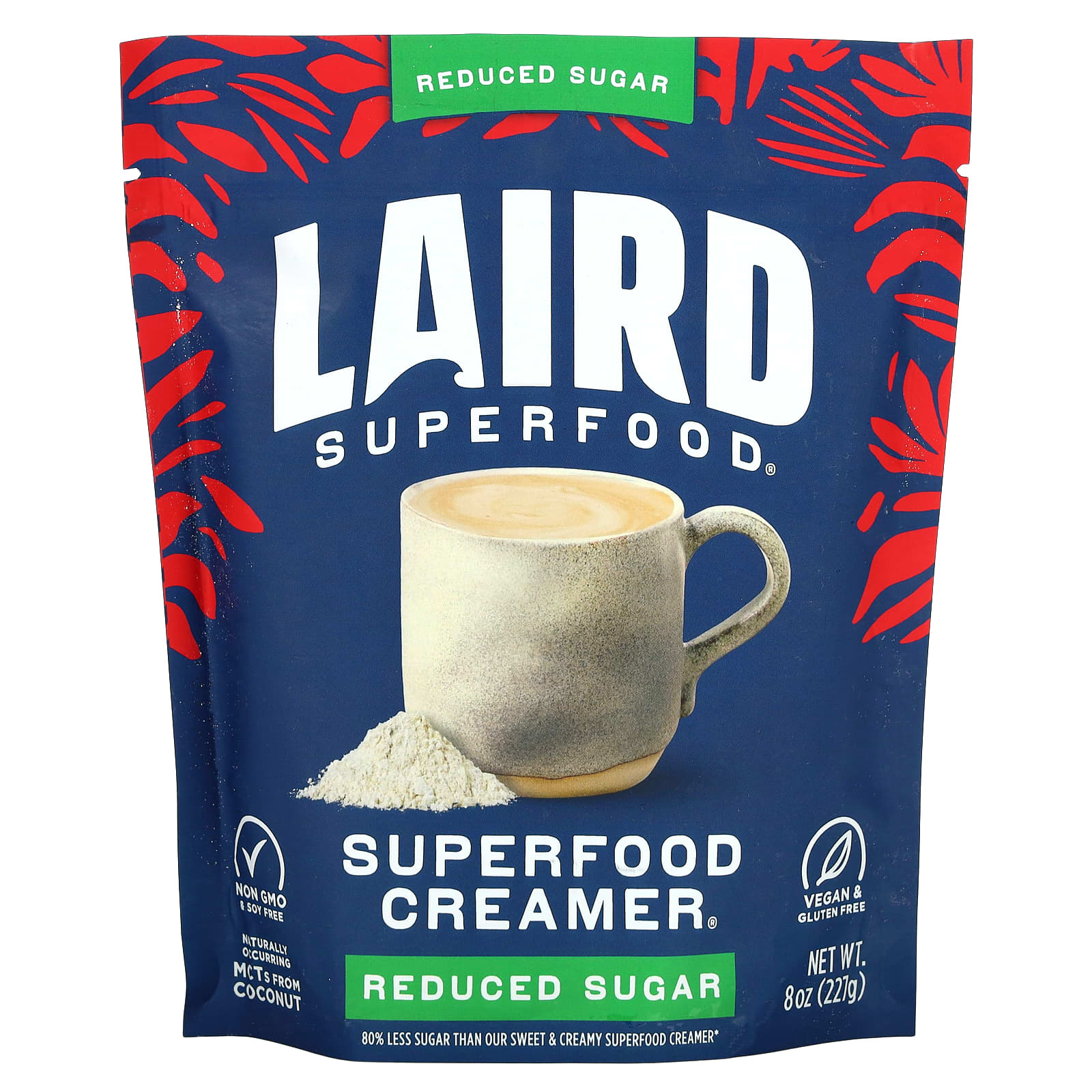 Laird Superfood, Superfood Creamer, Reduce Sugar, 8 oz (227 g)