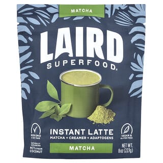 Laird Superfood, Latte Instantâneo, Matcha + Cramer + Adaptogênicos, Matcha, 227 g (8 oz)