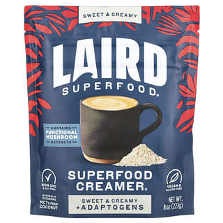 Laird Superfood, Superfood Creamer® + Adaptogens, Superfood Creamer® + Adaptogens, süß und cremig, 227 g (8 oz.)