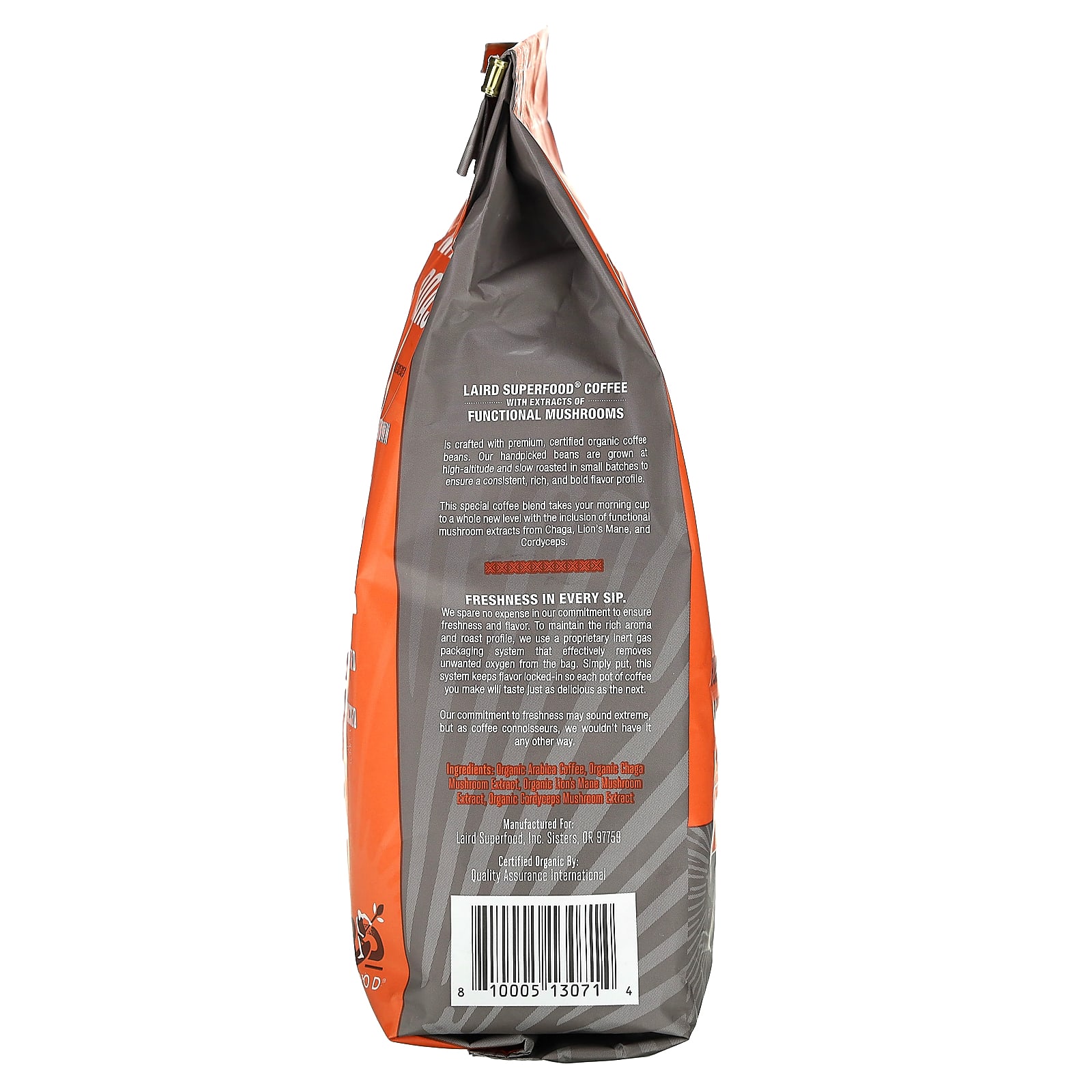 Laird Superfood, Organic Peruvian Coffee, Ground, Medium Roast, 12 oz