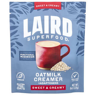 Laird Superfood, Creme de Aveia + Adaptogênicos, Doce e Cremoso, 227 g (8 oz)