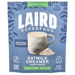 Laird Superfood, Krimer Oatmilk + Adaptogen, Gula yang Direduksi, 227 g (8 ons)