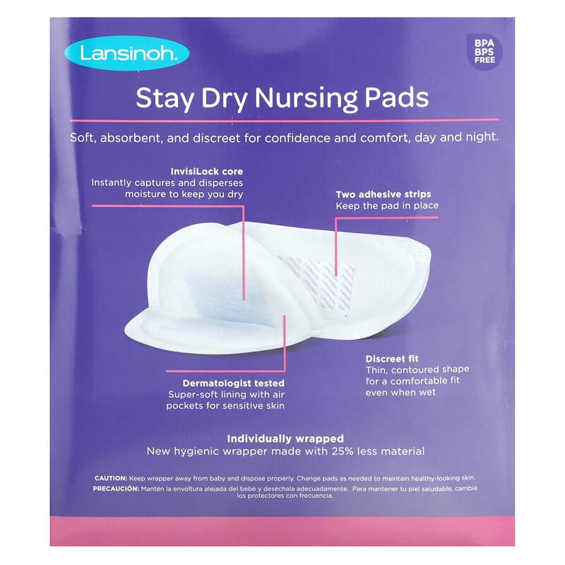 Lansinoh, Stay Dry Nursing Pads, 200 Pads