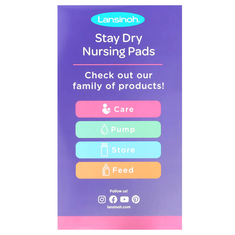 Lansinoh, Stay Dry Nursing Pads, 200 Pads