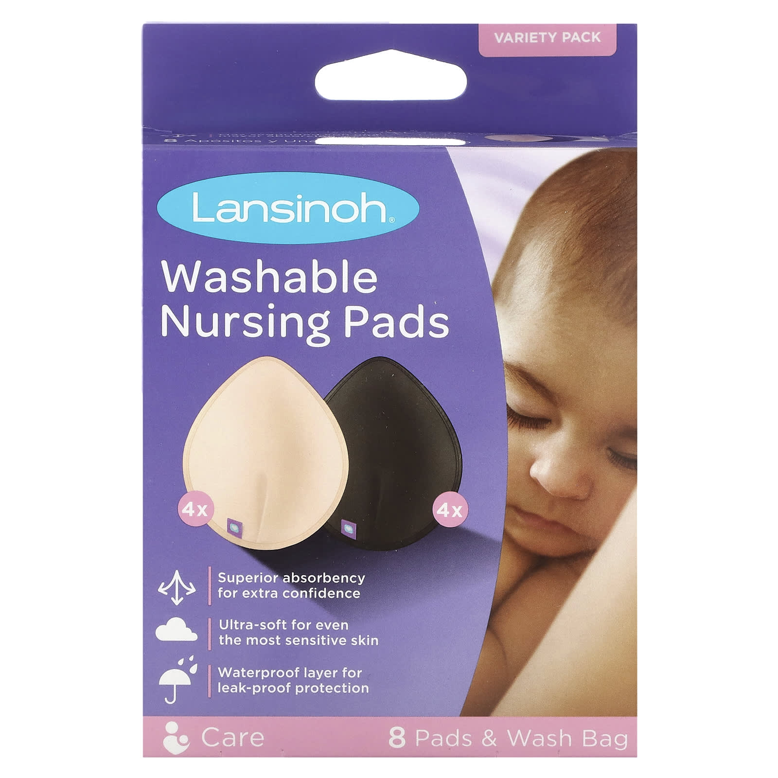 Nappy Bags 800 Pack & Lansinoh Disposable Breast Pads Pack of 60