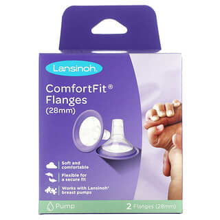 Lansinoh, ComfortFit Flanges , 2 Flanges, 28 mm Each
