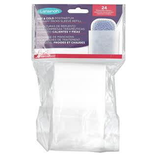 Lansinoh, Hot & Cold Postpartum Therapy Packs Sleeve Refill, 24 Disposable Sleeves