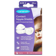 Lansinoh Contact Nipple Shields with Case - 20 & 24mm