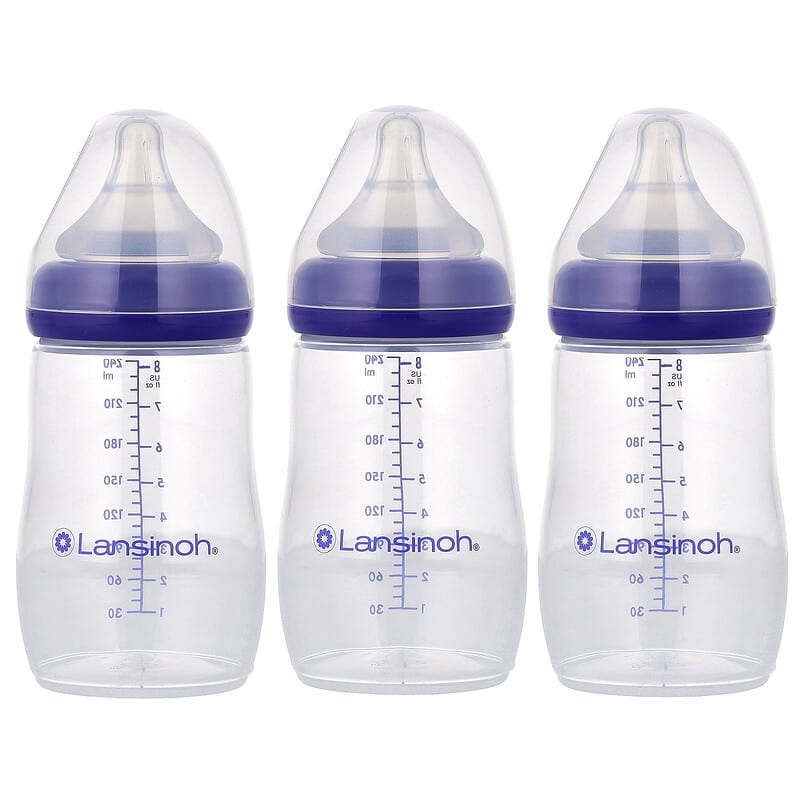 NaturalWave®（ナチュラルウェーブ）ニップル付き授乳ボトル、中流量