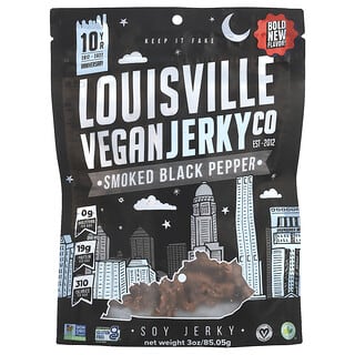 Louisville Vegan Jerky Co, копчений чорний перець, 85,05 г (3 унції)