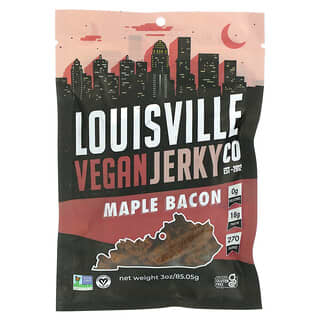 Louisville Vegan Jerky Co, Tocino de arce, 85,05 g (3 oz)