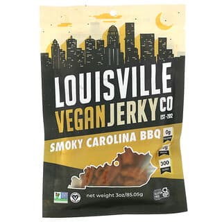 Louisville Vegan Jerky Co, شواء كارولينا المدخن ، 3 أونصة (85.05 جم)