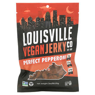 Louisville Vegan Jerky Co, Pepperoni Perfeito, 85,05 g (3 oz)