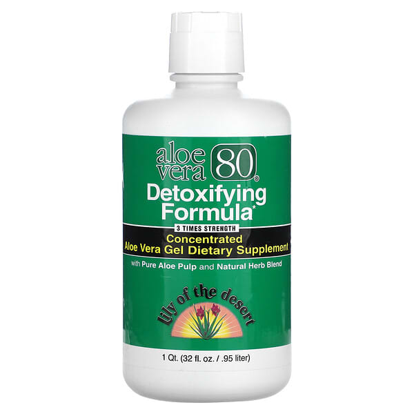 Lily of the Desert, Aloe Vera 80, Detoxifying Formula, 32 fl oz (0.95 l)