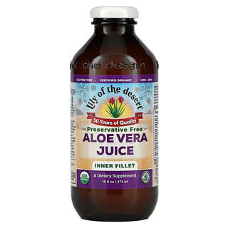 Lily of the Desert, Aloe Vera Juice, Inner Fillet, Preservative Free, 16 fl oz (473 ml)