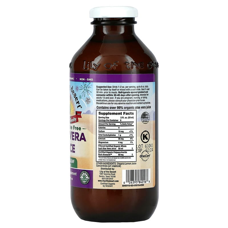 Aloe Vera para beber al 99,8% – Zumo y Pulpa – 3L