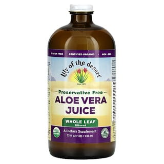 Lily of the Desert, Aloe Vera Juice, Whole Leaf Filtered, Preservative Free, 32 fl oz (946 ml)