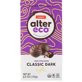 Alter Eco, オーガニック・クラシックダークトリュフ、ダークチョコレート、4.2オンス（120g）