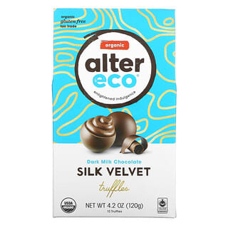 Alter Eco, 有机黑牛奶巧克力，丝绒松露，4.2 盎司（120 克）