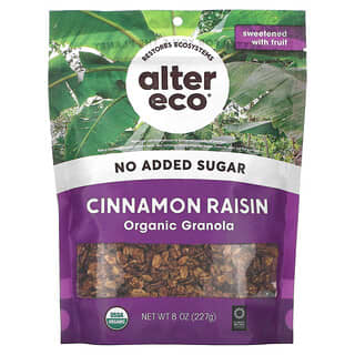 Alter Eco, Granola orgánica, Canela y pasas, 227 g (8 oz)